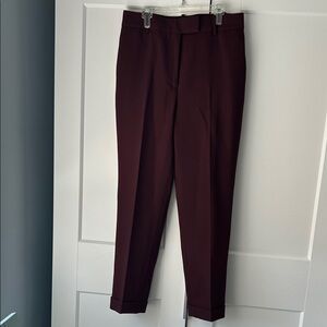 Reiss Women’s Deep Burgundy Dress Pants, Size 6